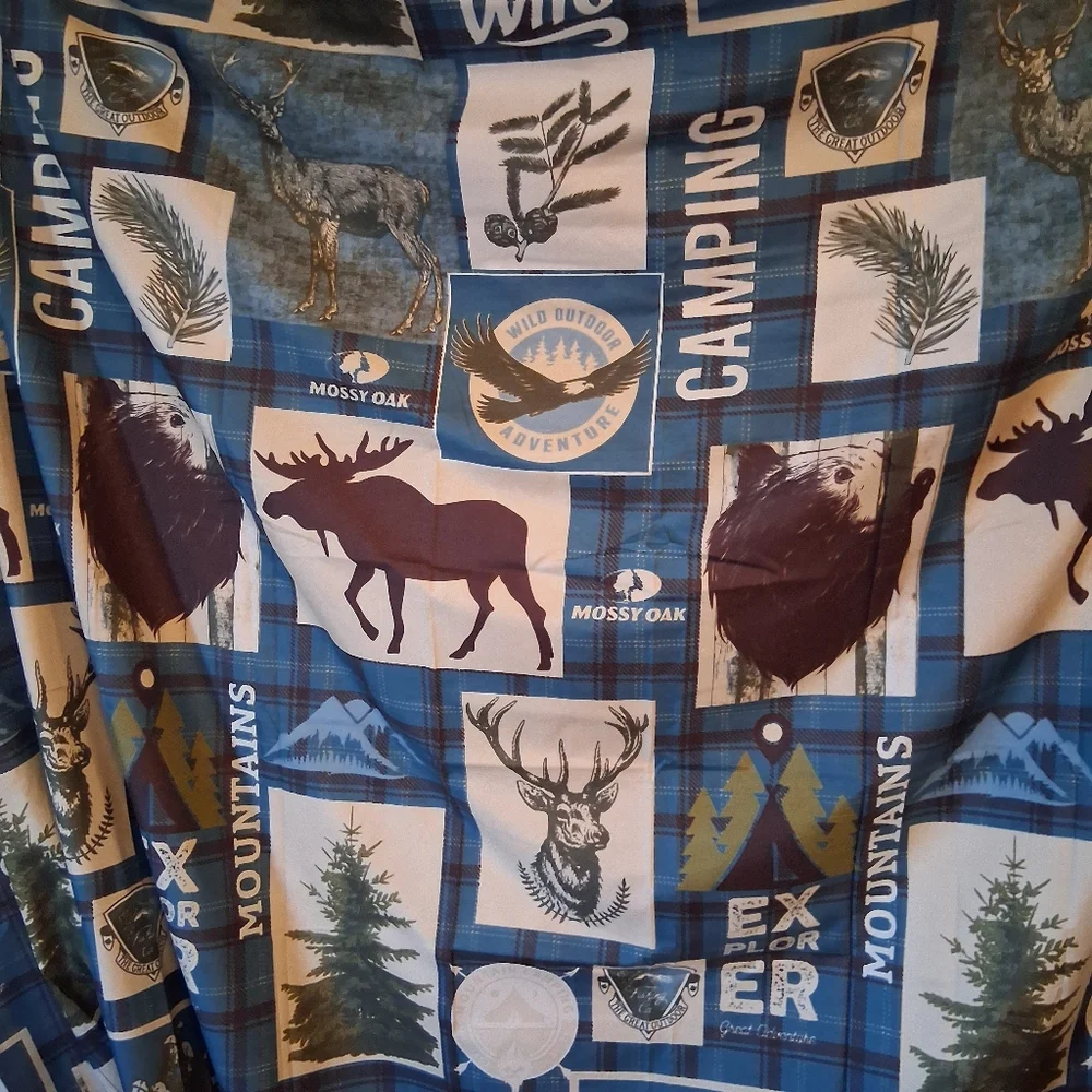 Mossy Oak Shower Fabric Shower Curtain
